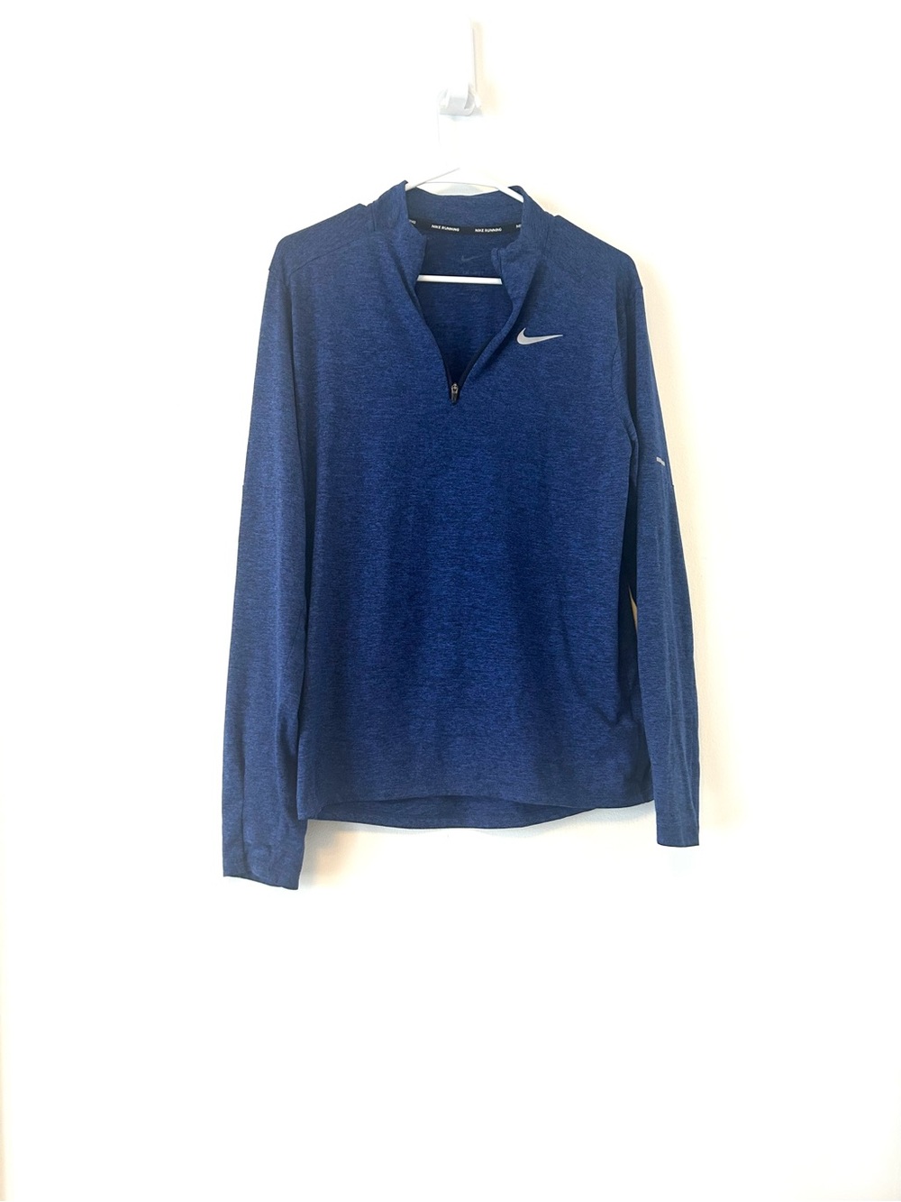 Nike Dri Fit Blue Quarter-Zip Pullover, Small
